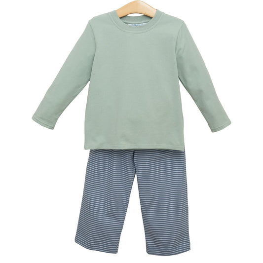 Miller Pant Set Blue Stripe/Sage
