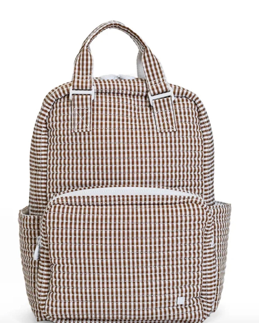 Quilted Backpack , Gingham Coco