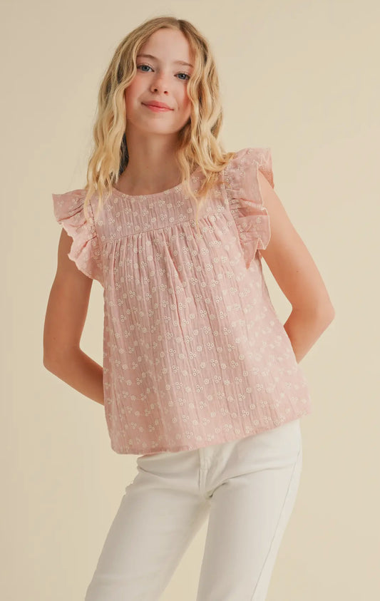 Lace Tie Open Back Top