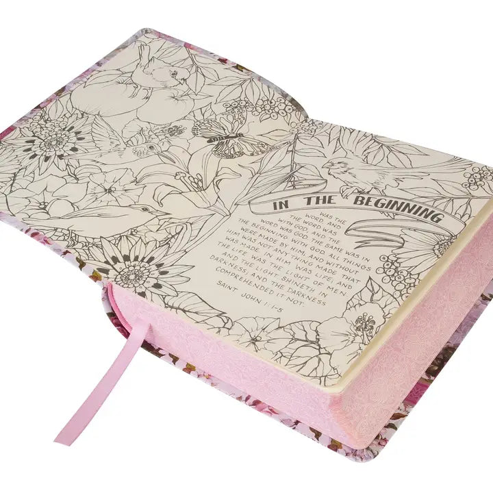 My Creative Bible Pink Floral Print