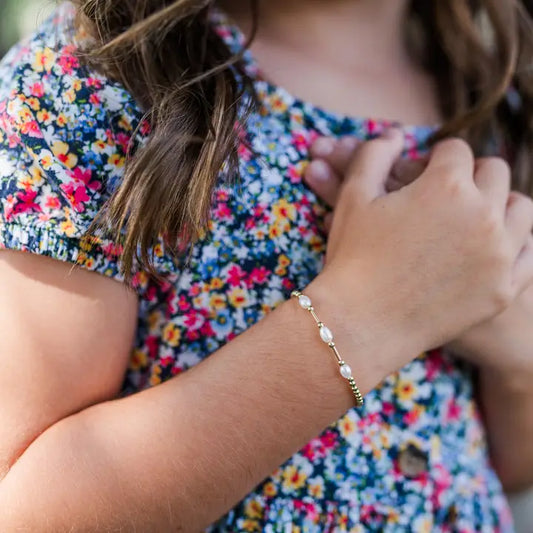 Emery 14K Gold Plated Pearl Bracelet