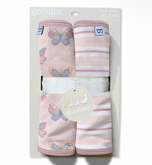 Burp Cloth Set, Butterfly Bliss