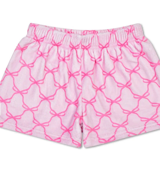 Plush Shorts, Sweet Trellis Bow