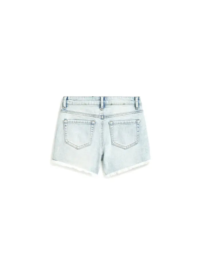 Weekender Shorts With Fray Hem