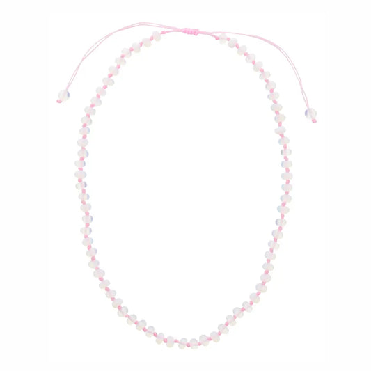 Light Pink Beaded Necklace