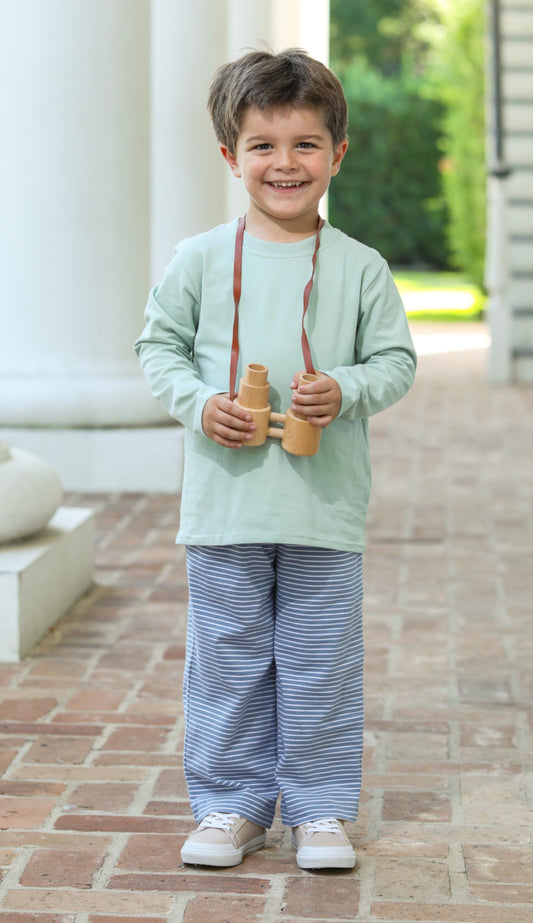 Miller Pant Set Blue Stripe/Sage