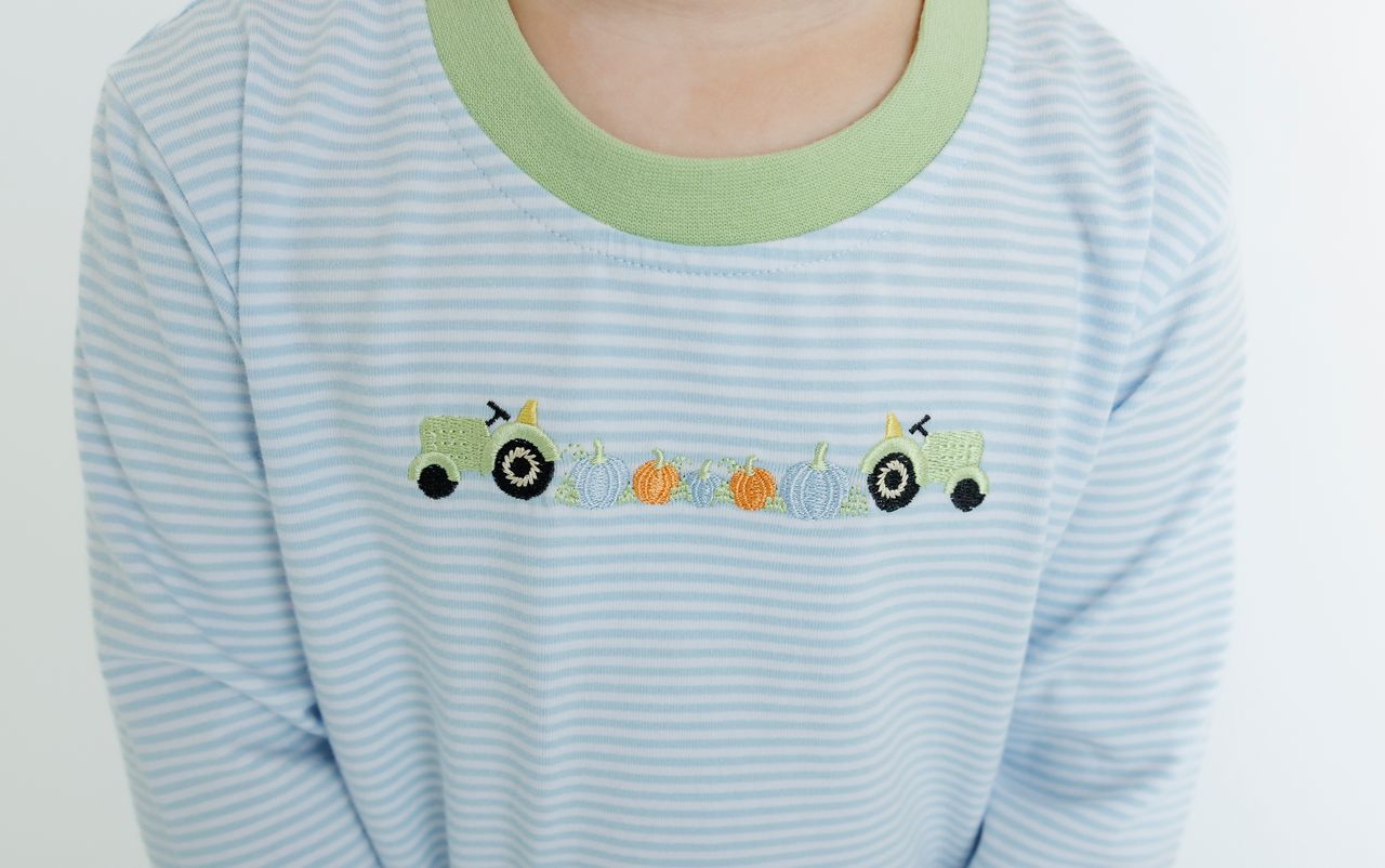 Pant Set, Tractor Pumpkin