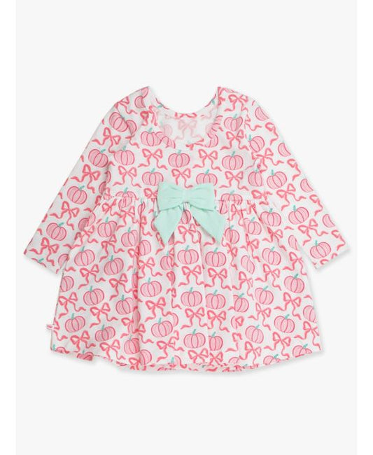 Knit Long Sleeve Twirl Dress