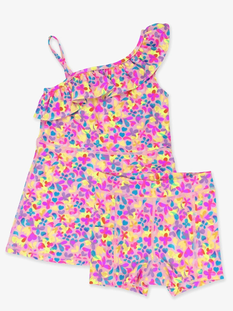 Active Tennis Dress and Bike Short Set, *VIBRANT NEON