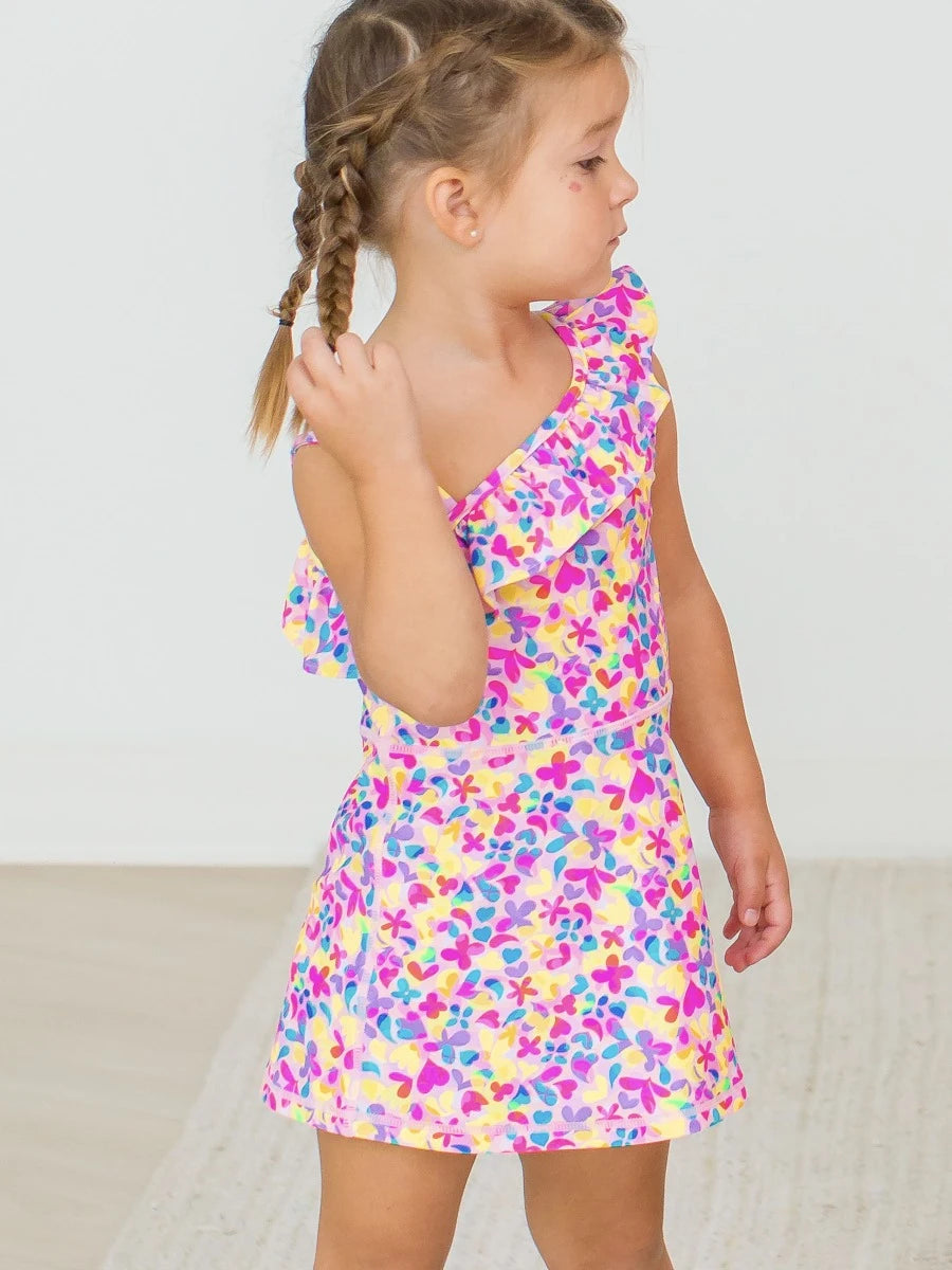 Active Tennis Dress and Bike Short Set, *VIBRANT NEON