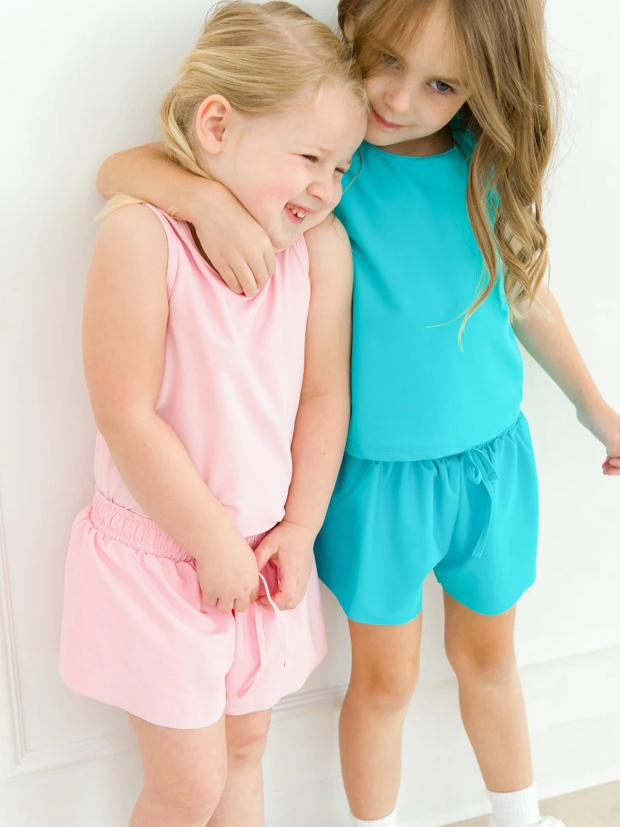 Active Butterfly Shorts, BRIGHT AQUA