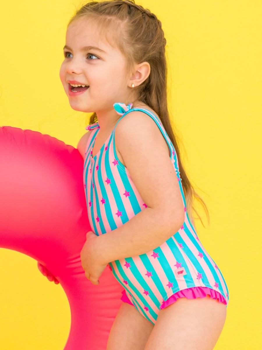 Tie Shoulder One Piece