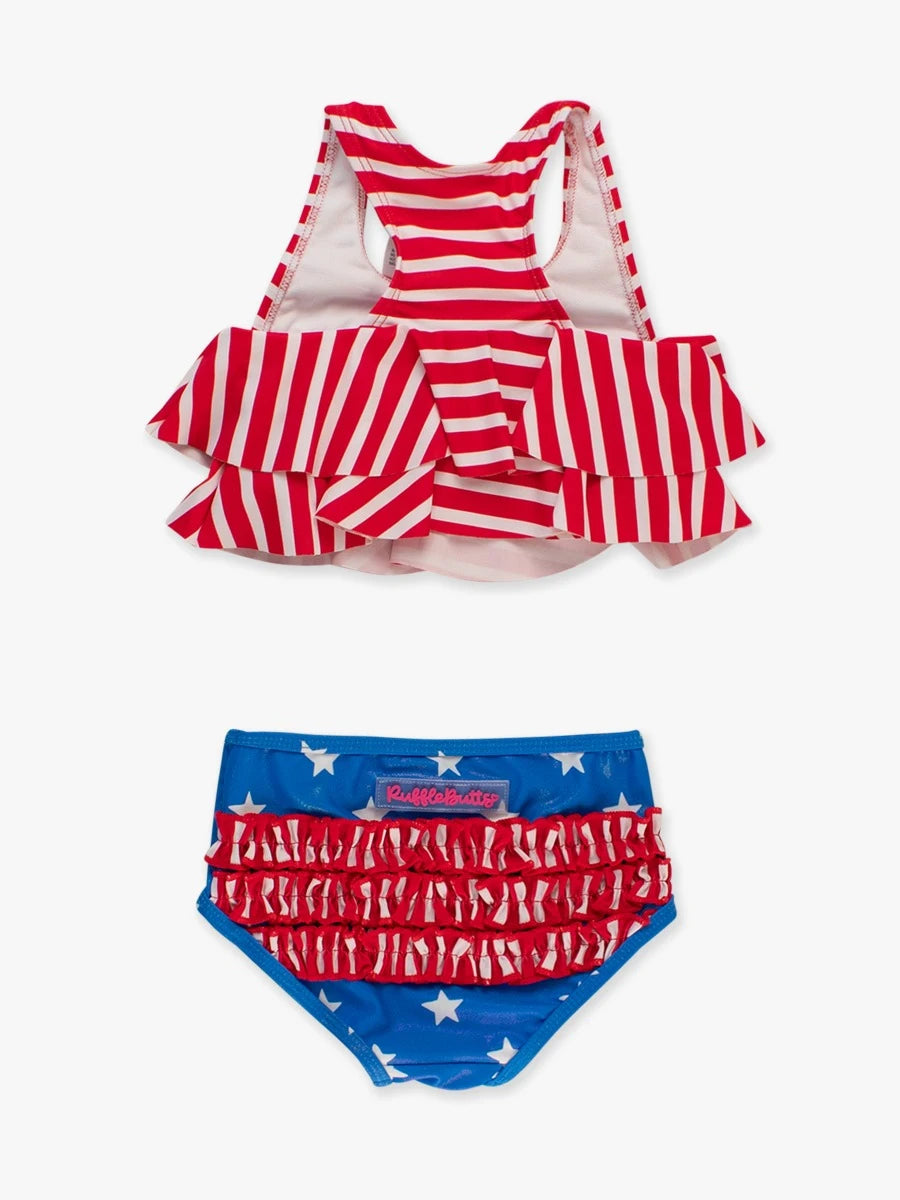 Flounce Bikini, SHIMMER STARS & STRIPES