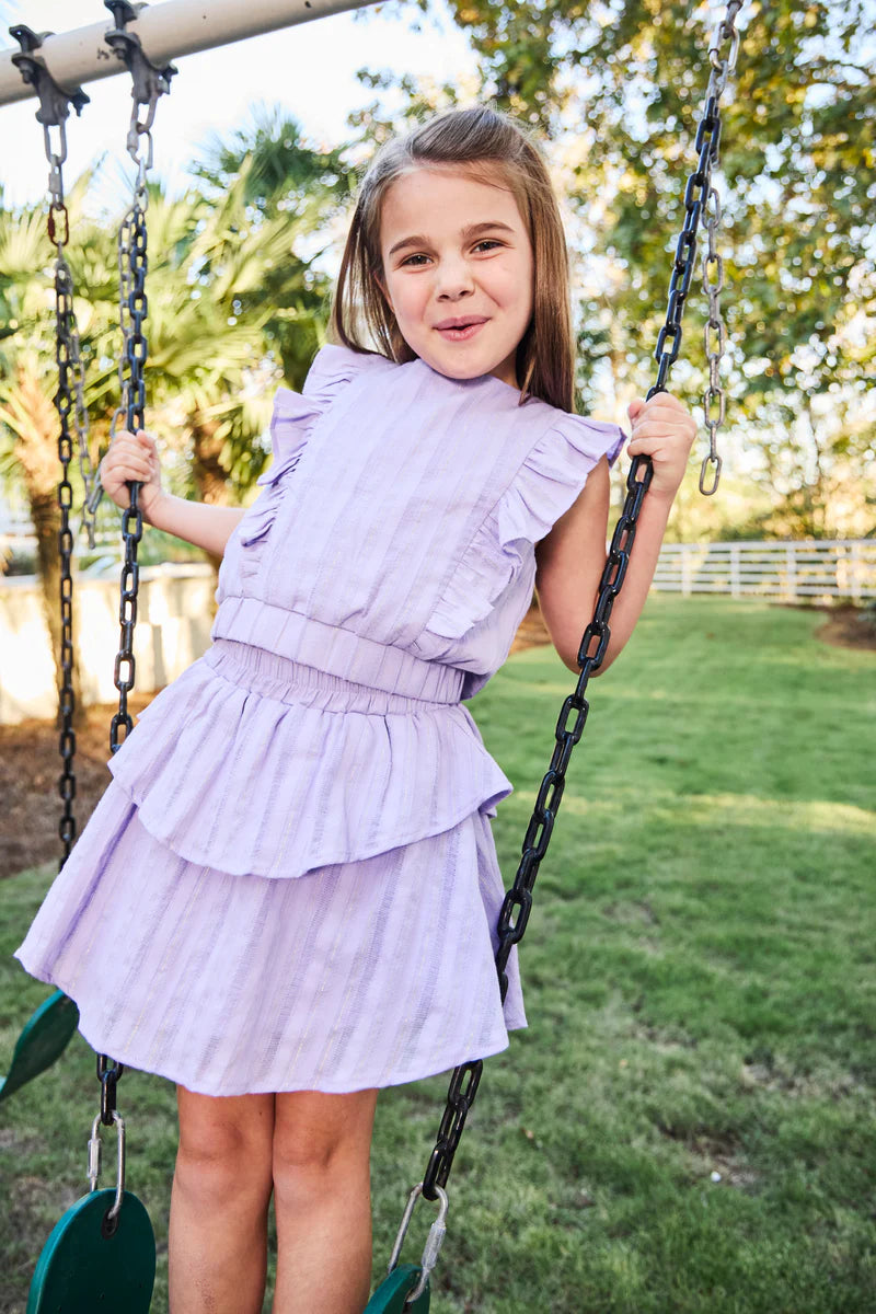 Parker Skort, Purple/Gold