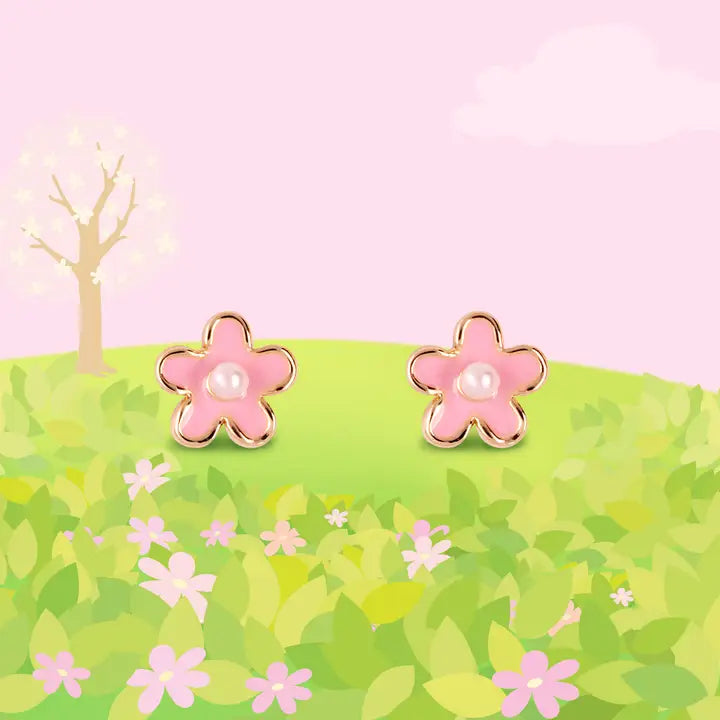 Stud Earrings , Flower