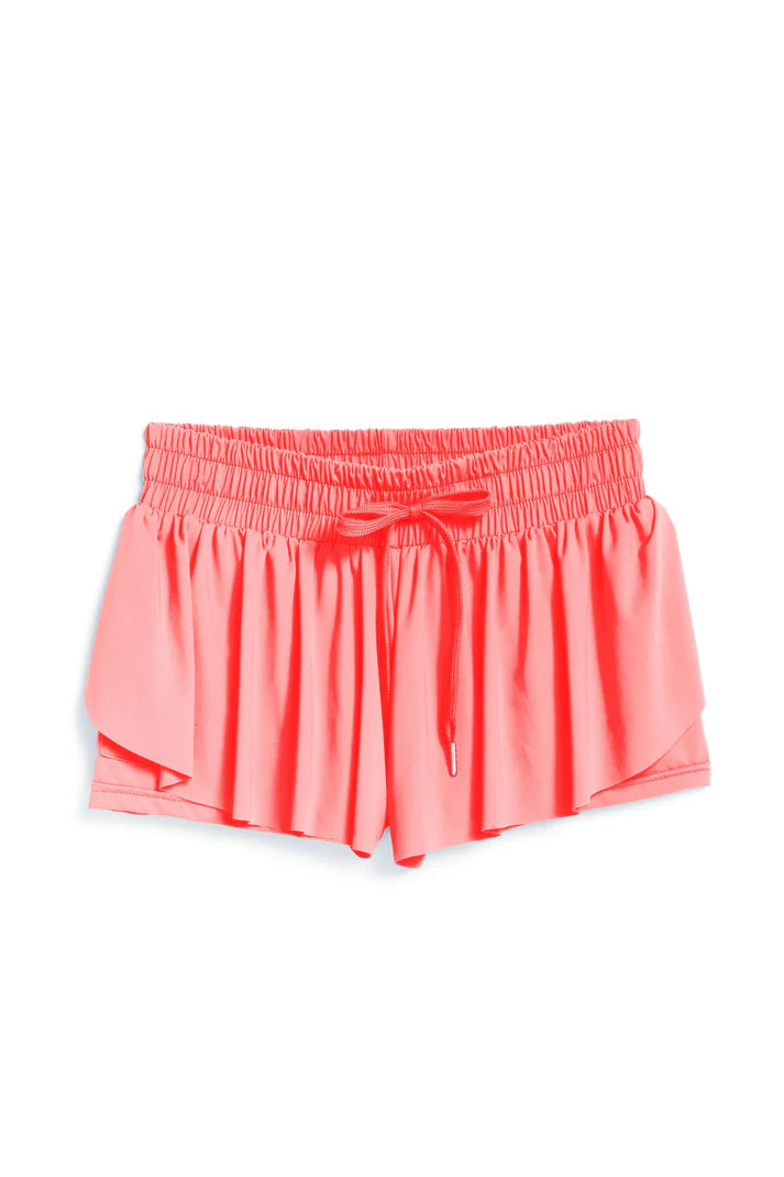 Butterfly Shorts , Coral