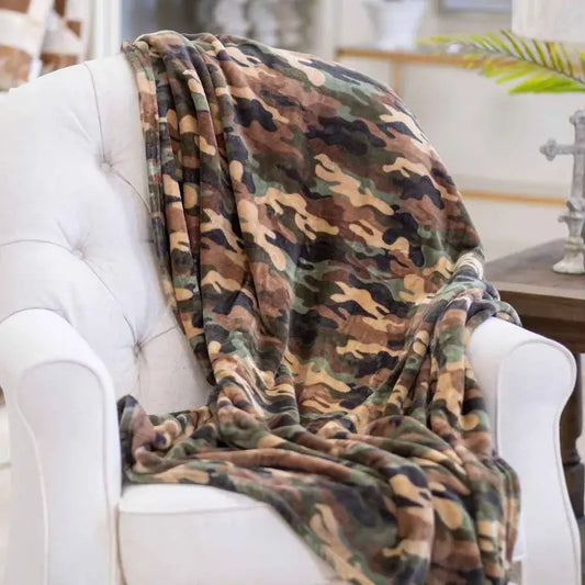 Camo Throw Green/Brown