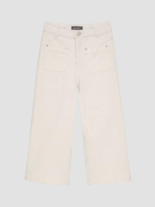 White Tide Lily Wide Leg