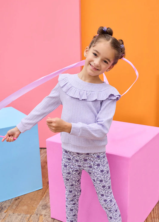 Lilac Cableknit Jody Top