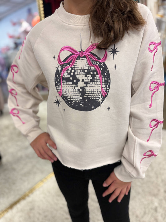 Bows & Disco Ball Sweatshirt
