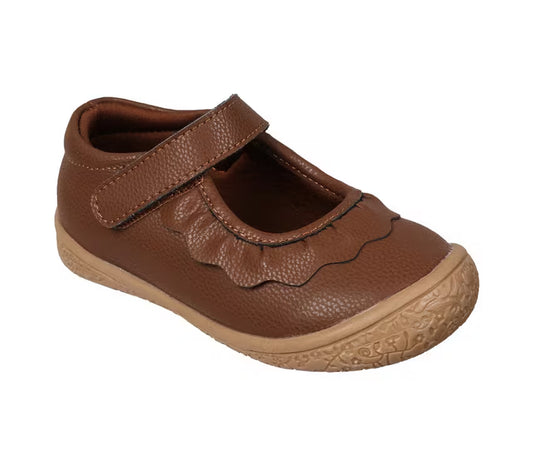 Amina Leather Shoe, Brown