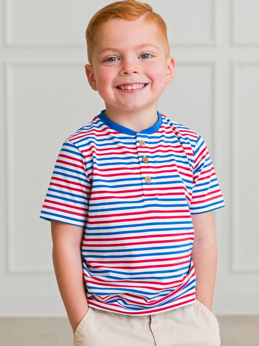 Short Sleeve Henley