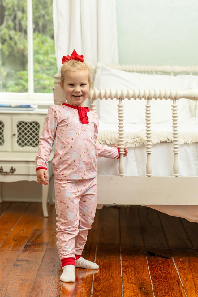Milk and Cookies Lounge Set, Ruffle Pink