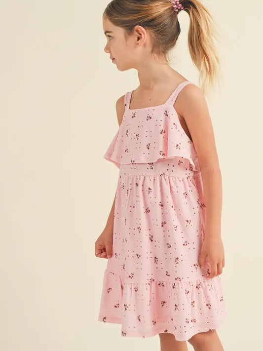 Floral Eyelet Knit Dress