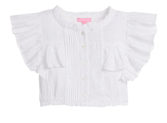 Annie Top White Seersucker
