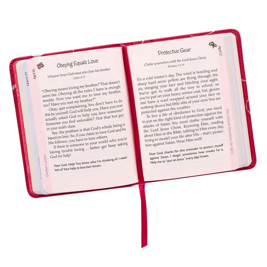 One Minute Devotion For Girls-Faux Leather