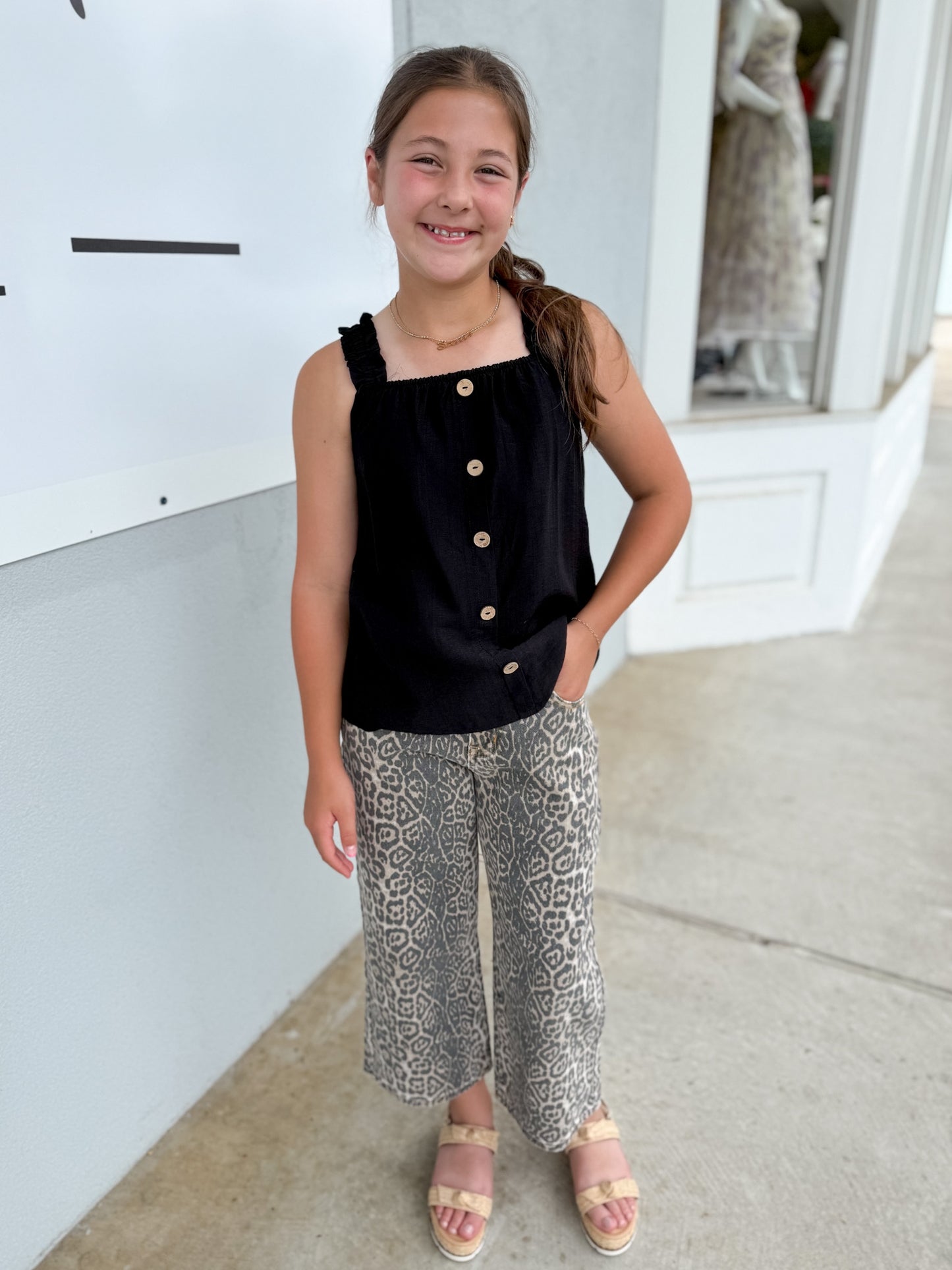 Leopard Relaxed Fit Denim Jeans