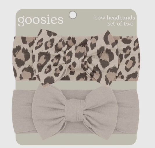Headband Bow Set, Classic Leopard
