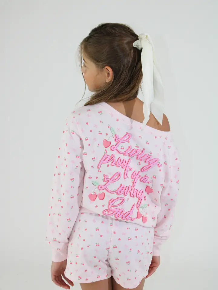 Berry Wide Neck Sweatshirt