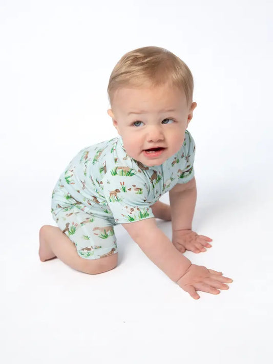 SS Polo Romper, Delta Dogs