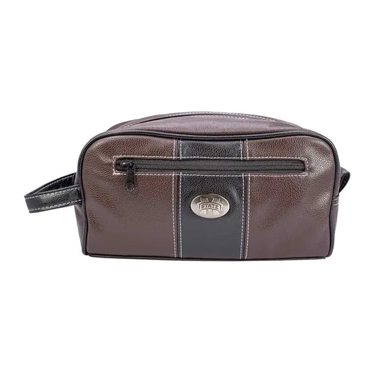 OId School Camo Toiletry Bag, MS State Brown