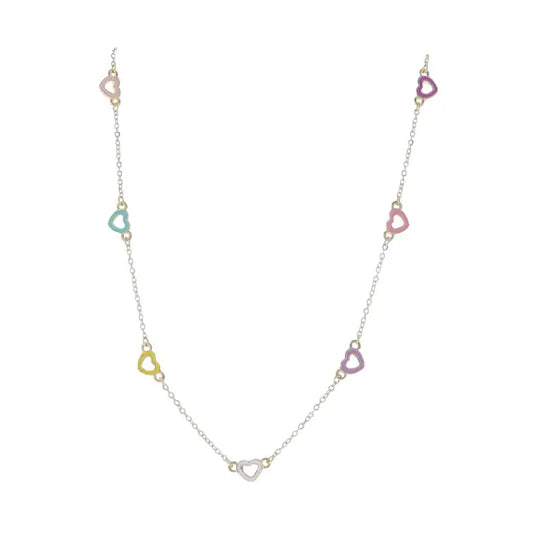Enamel Heart Necklace