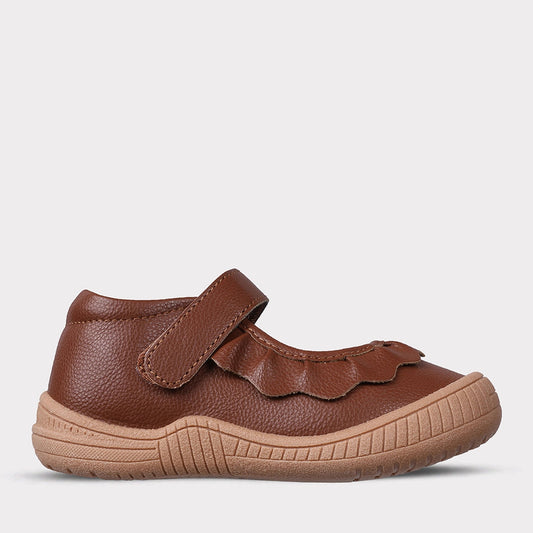 Amina Leather Shoe, Brown