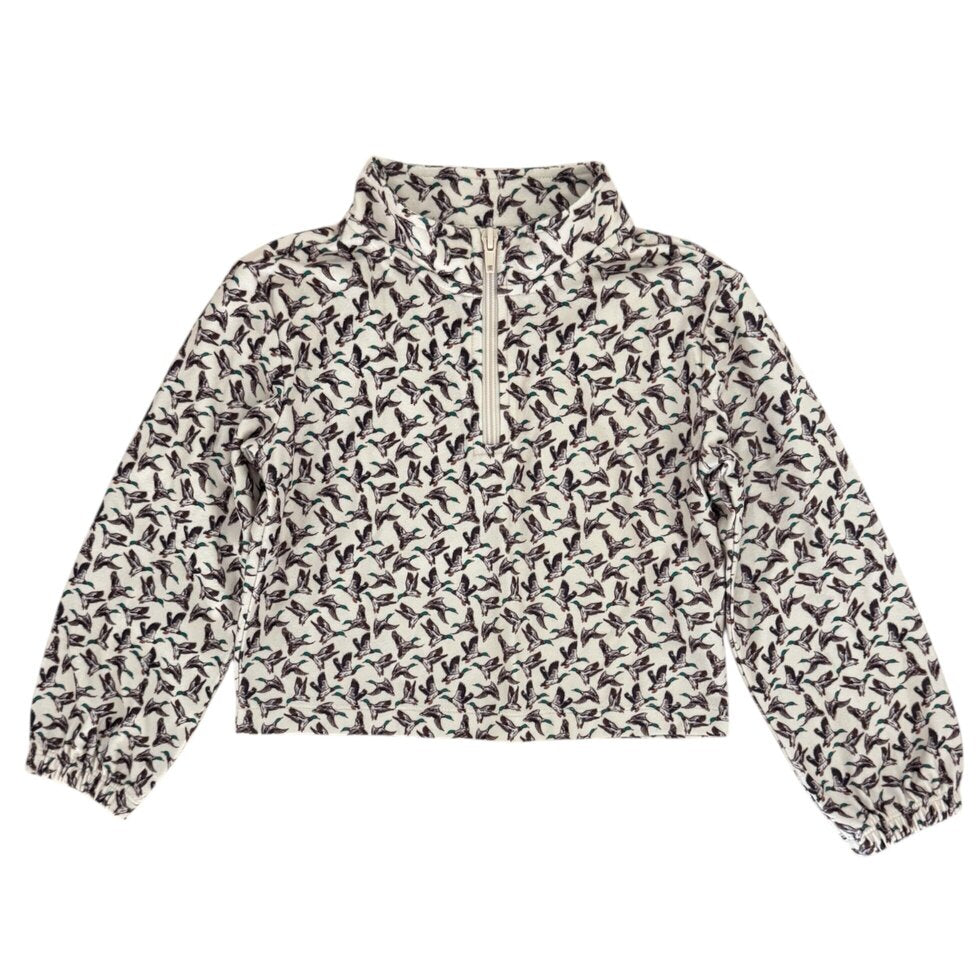 Ruby Fleece Quarter Zip- Delta Wings