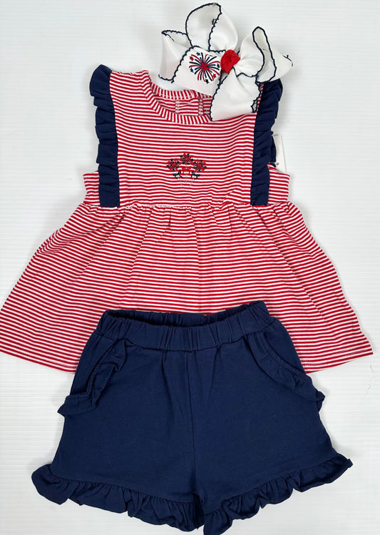 Patriotic Flutter Short Set