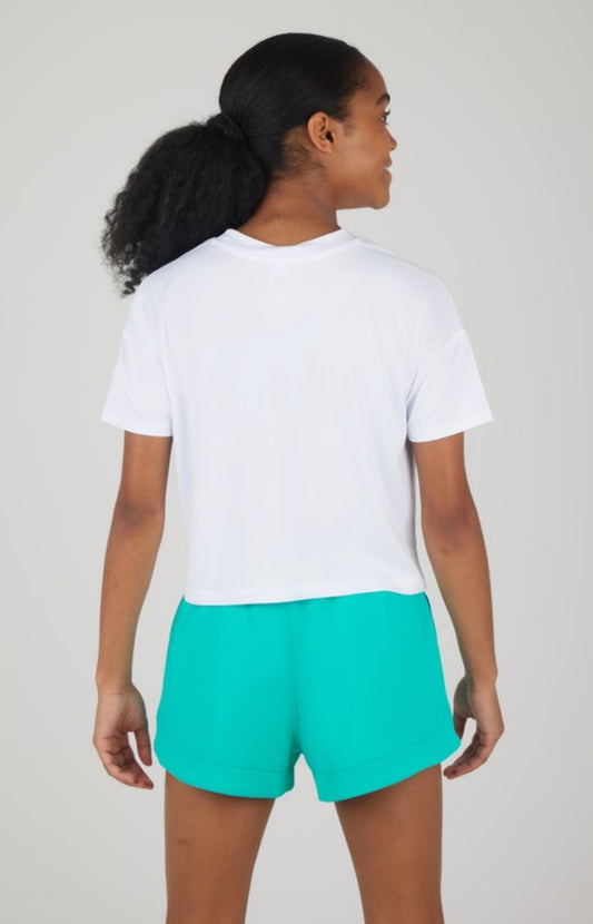 White/Ceramic Boxy T Shirt and Short Set