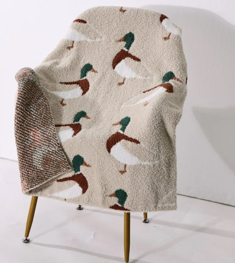 Simple Mallard Chenille Blanket