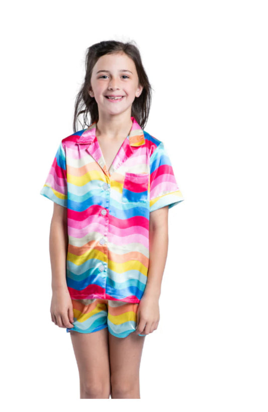 Girly Pop Satin Pajama Set