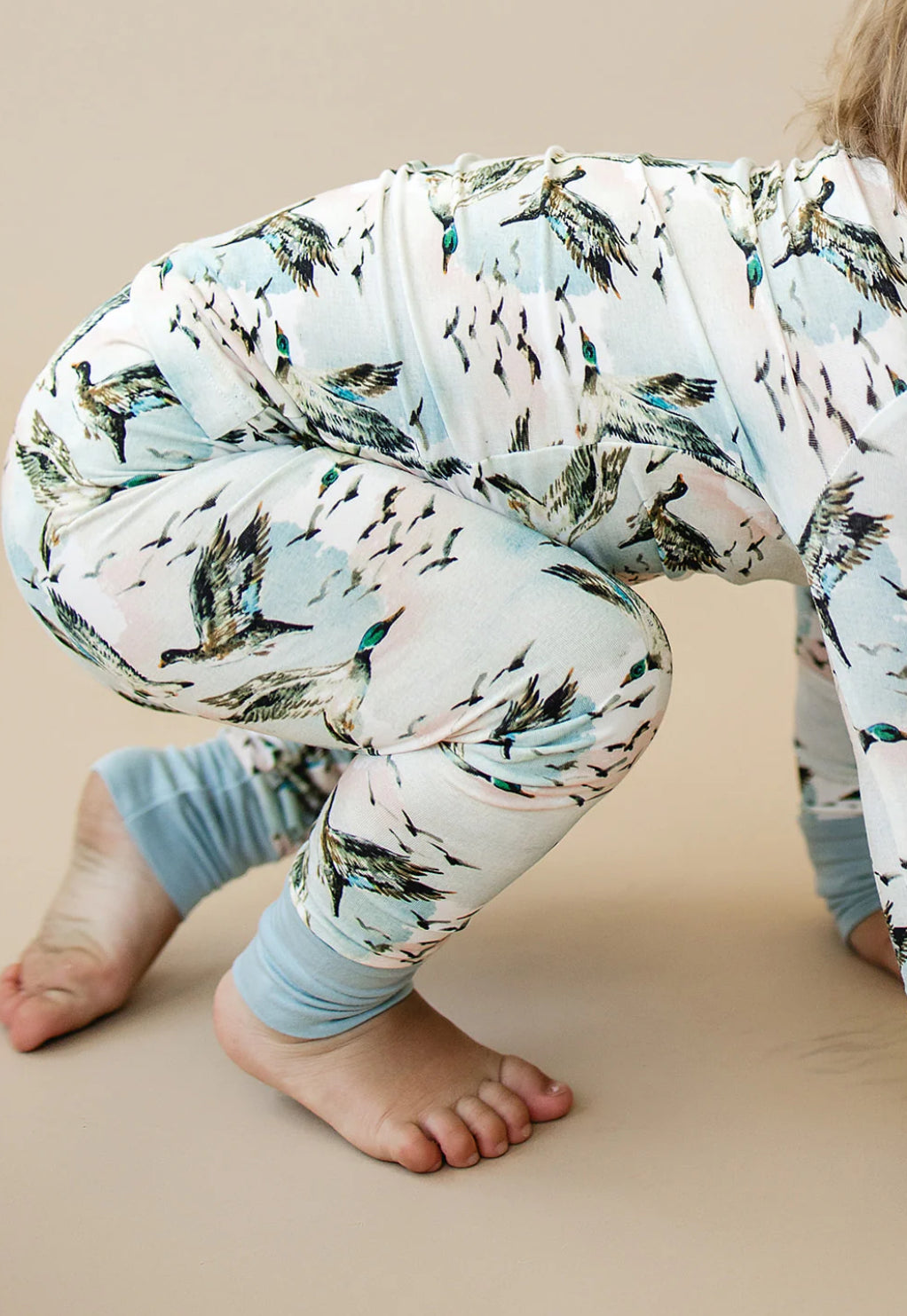 Bamboo Zipper Pajamas , Mallard Sky
