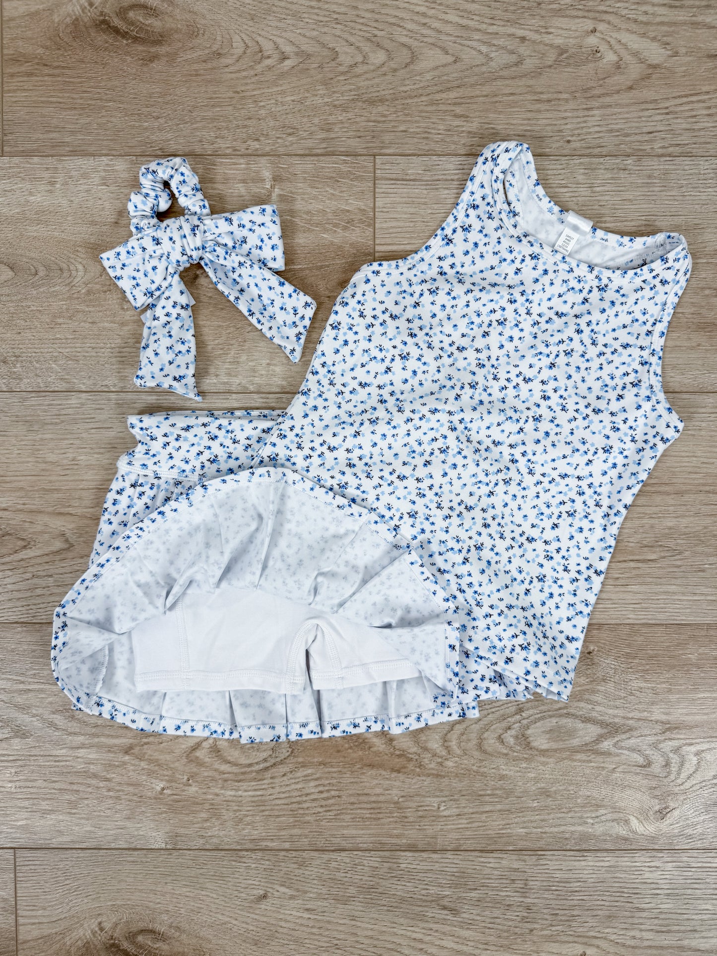 Floral Dutch 3 piece set, Tank, Skort, Scrunchie