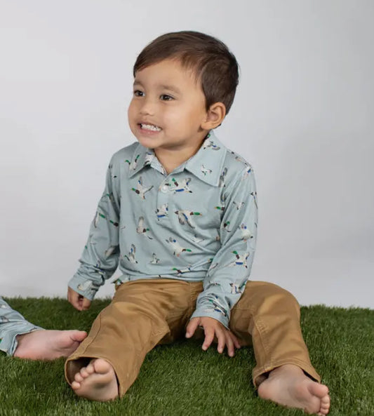 LS Polo Shirt, Mallards