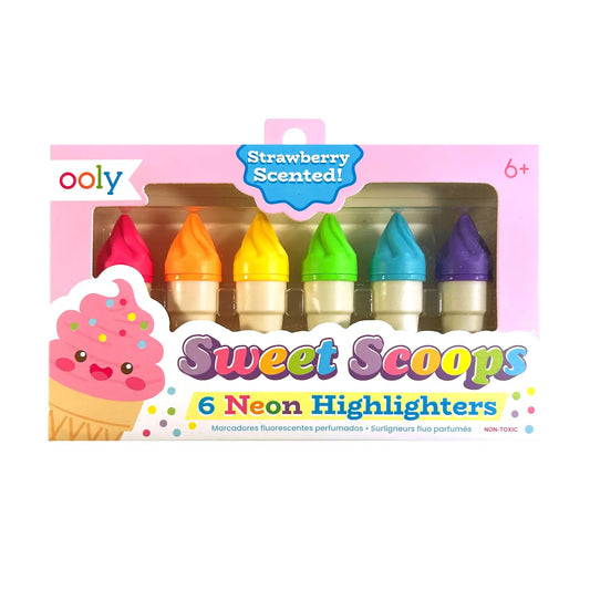 Sweet Scoops: Neon Highlighters Strawberry Scent