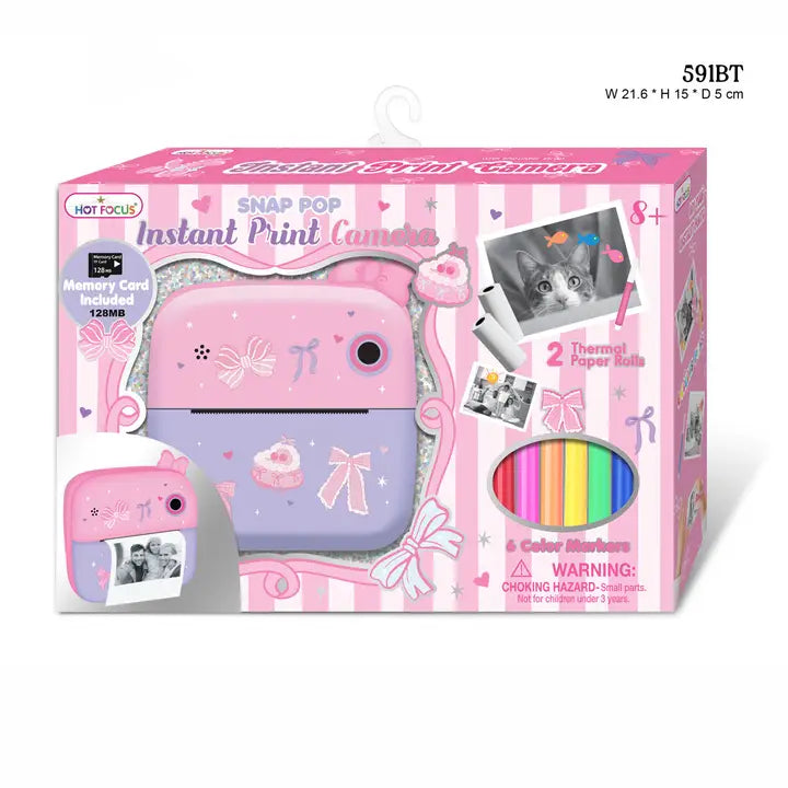 Snap Pop Instant Print Camera, Bowtiful