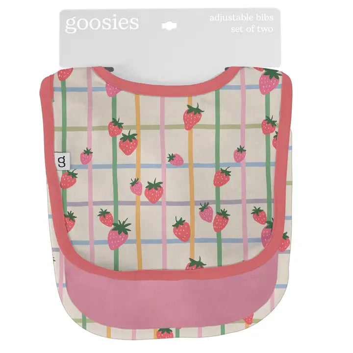 Berry Patch Strawberry Bib Set