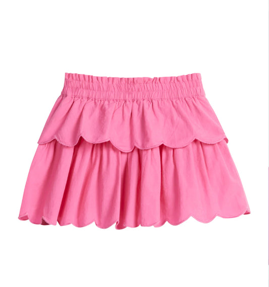 Tiered Skort, Hot Pink