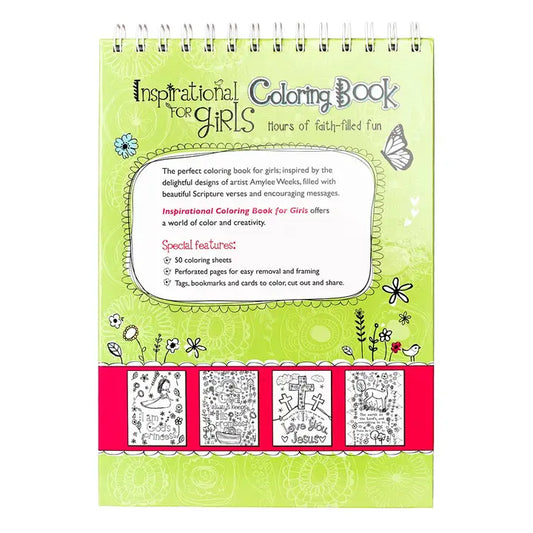 Inspirational Coloring Book For Girls